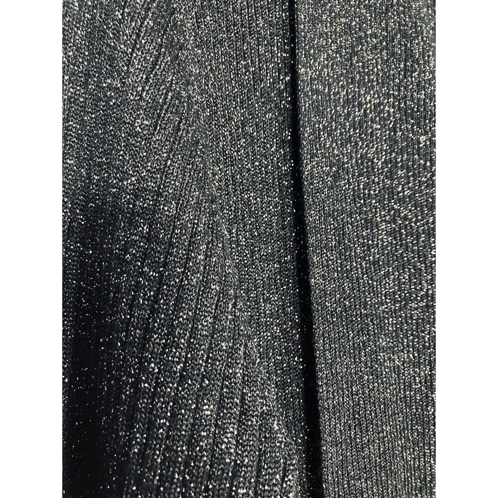 89th & Madison Womens Shimmer Black Cardigan Size Large - Picture 6 of 7